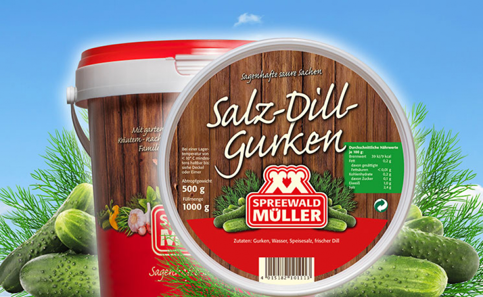 Salz-Dill-Gurken aus dem Spreewald, 1 Liter Eimer
