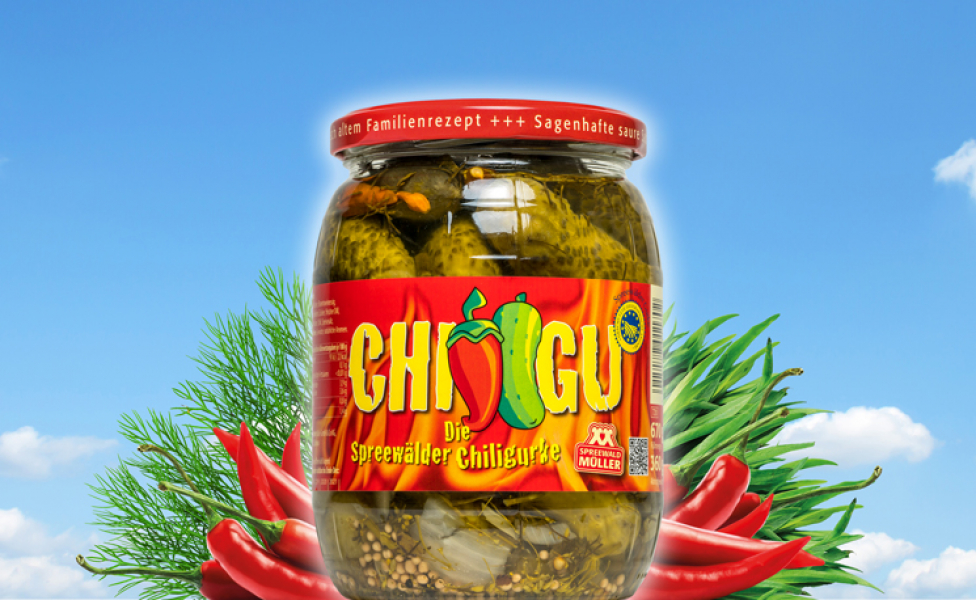 Chili-Gurken, 720 ml Glas